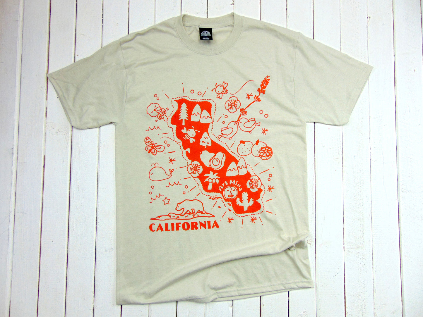 Soft Unisex Tee "California Map"