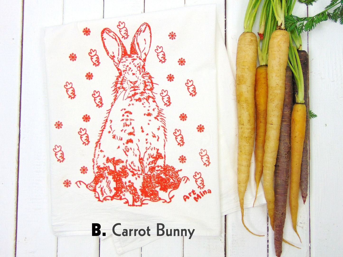 Rabbit Hole Vintage Style T-Shirt Gift Set - Unisex Tee + Tea Towel