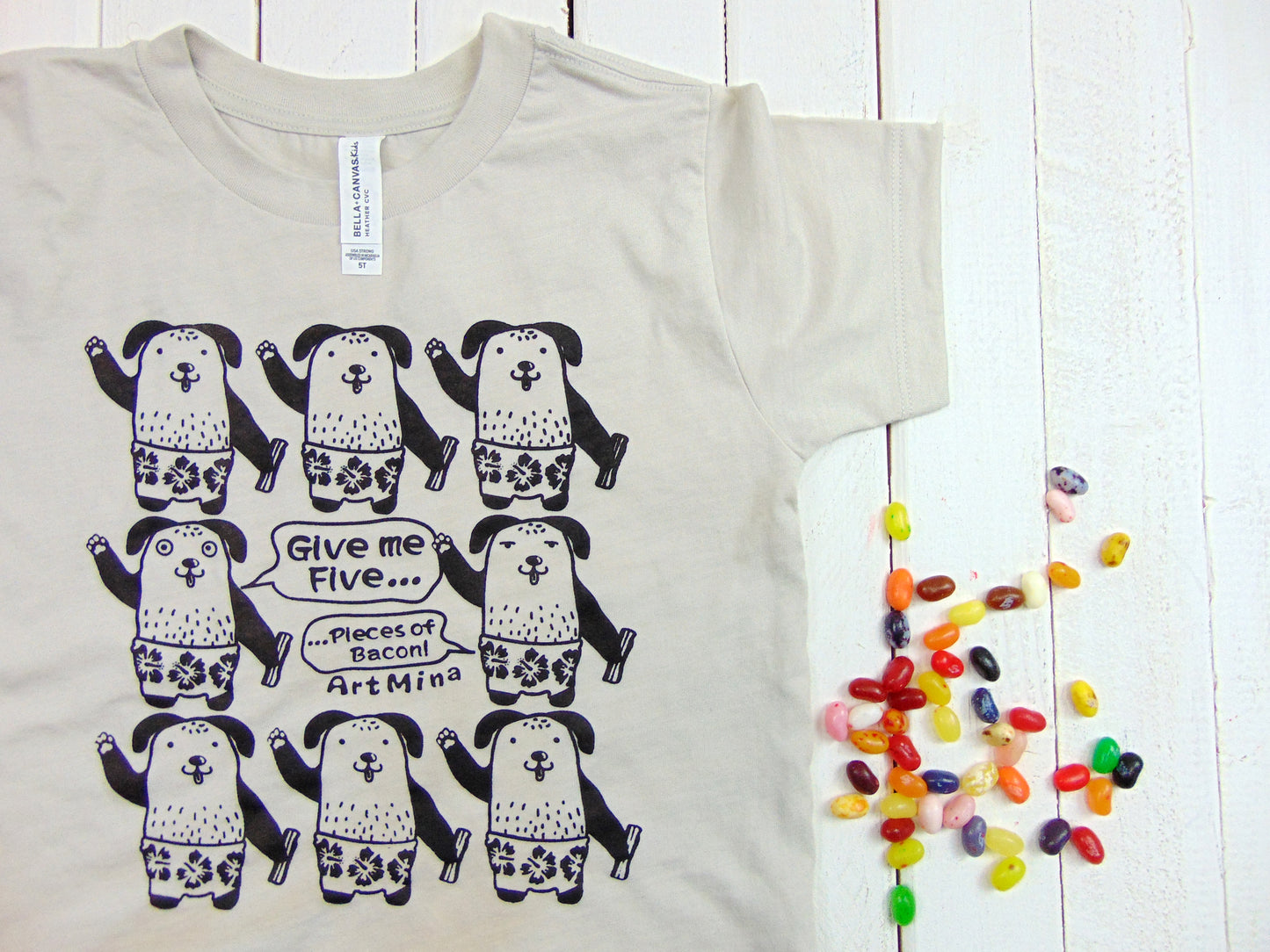 Give me Five Pieces of Bacon! Kids Tee