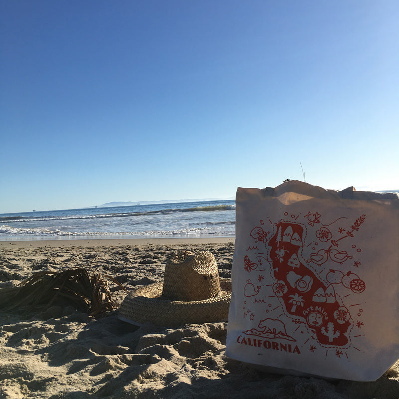 Canvas Tote Bag "California Map"