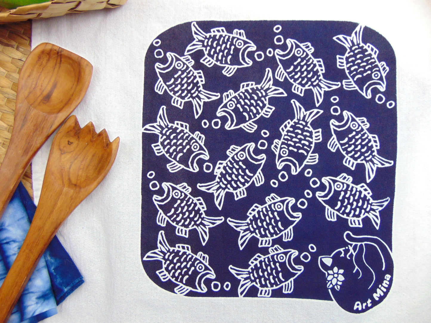 Cute cat Japanese style napkin