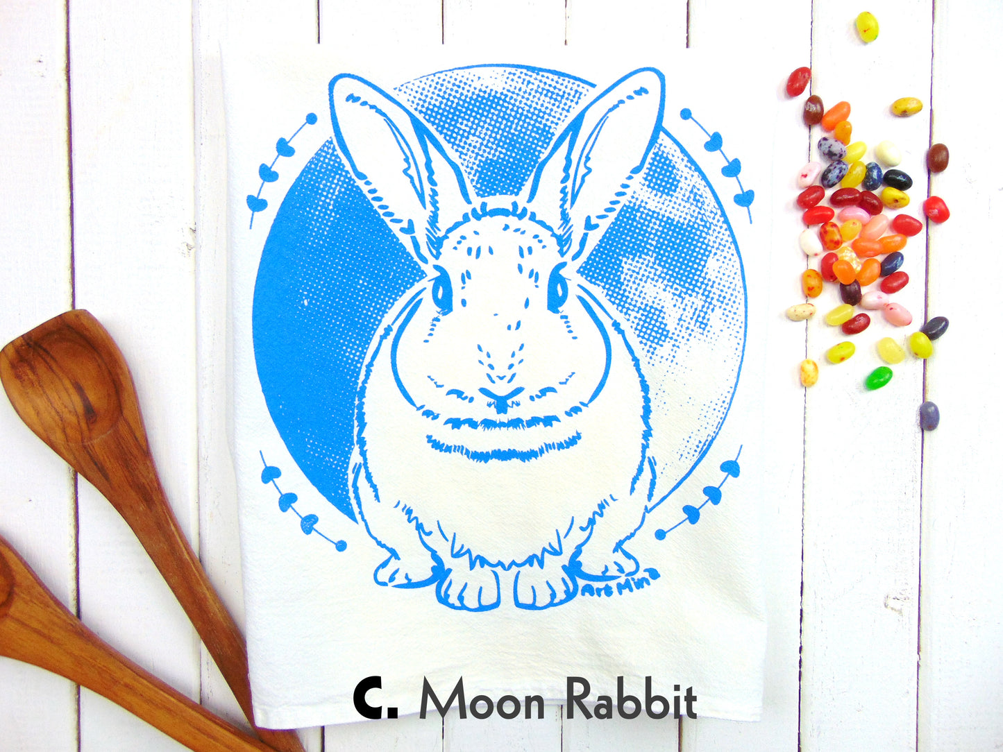 Rabbit Hole Vintage Style T-Shirt Gift Set - Unisex Tee + Tea Towel