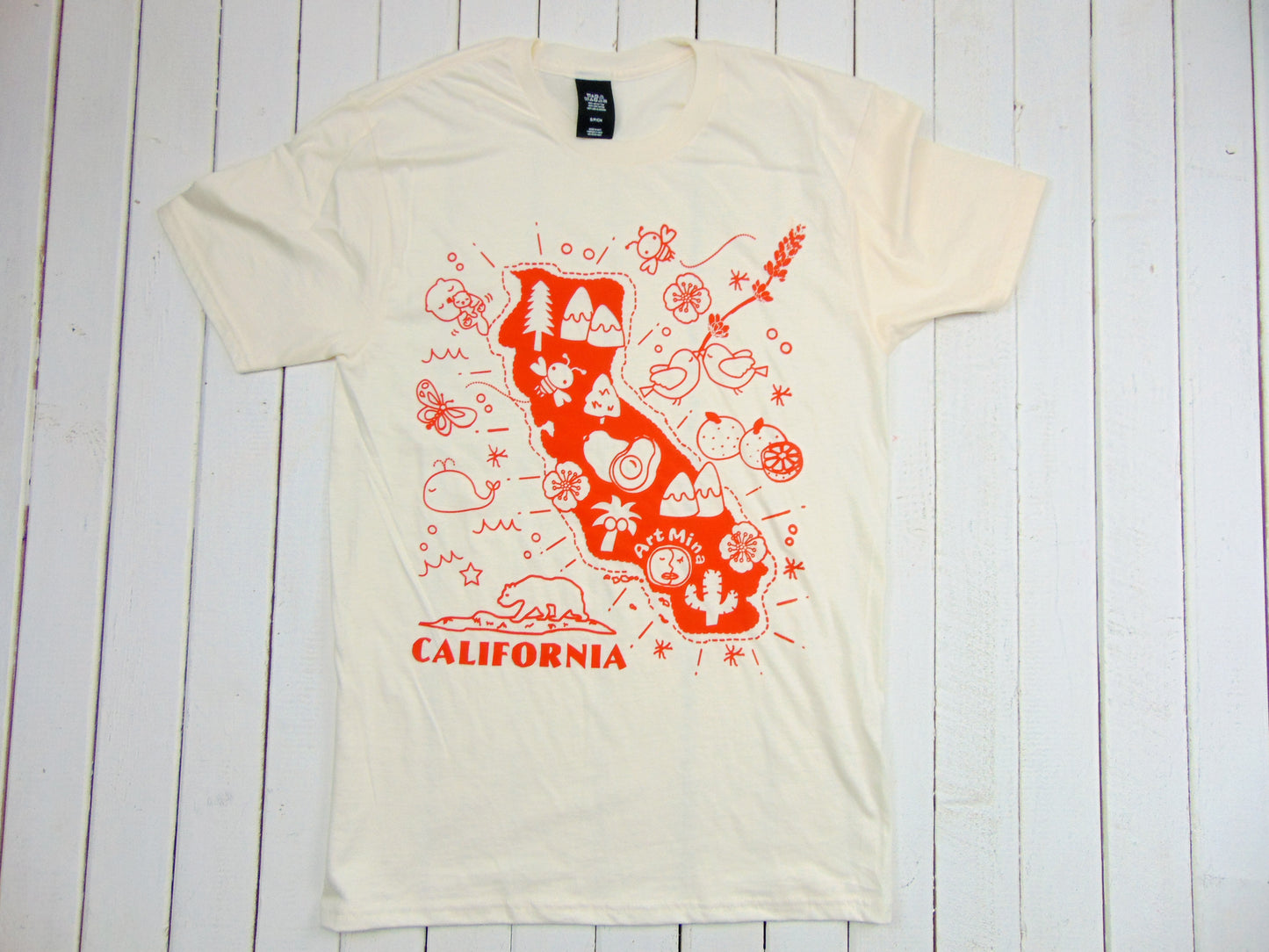 Soft Unisex Tee "California Map"