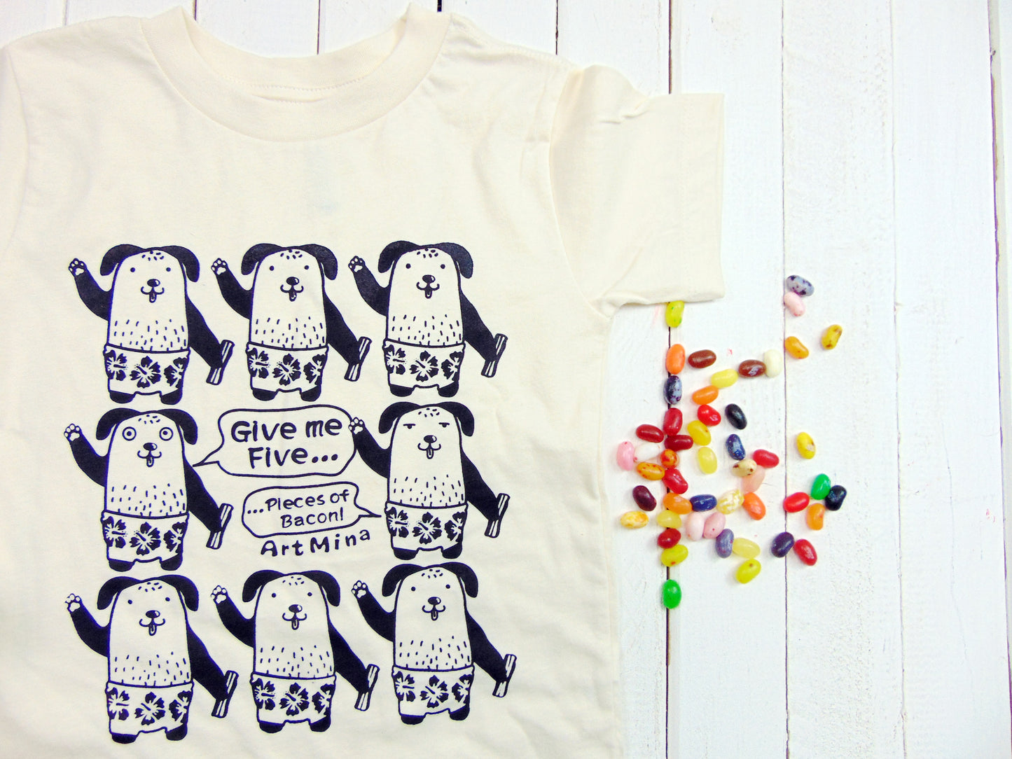 Screen Printed Puppy Toddler Tee