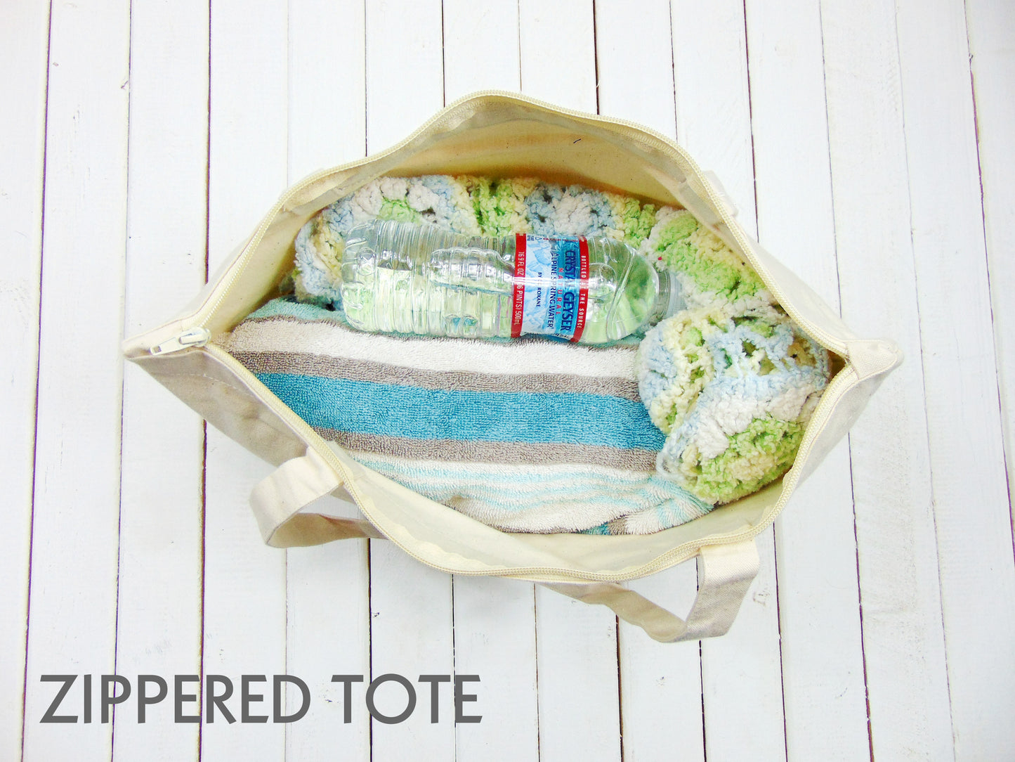 Canvas Tote Bag "Hummingbird & Lavender"