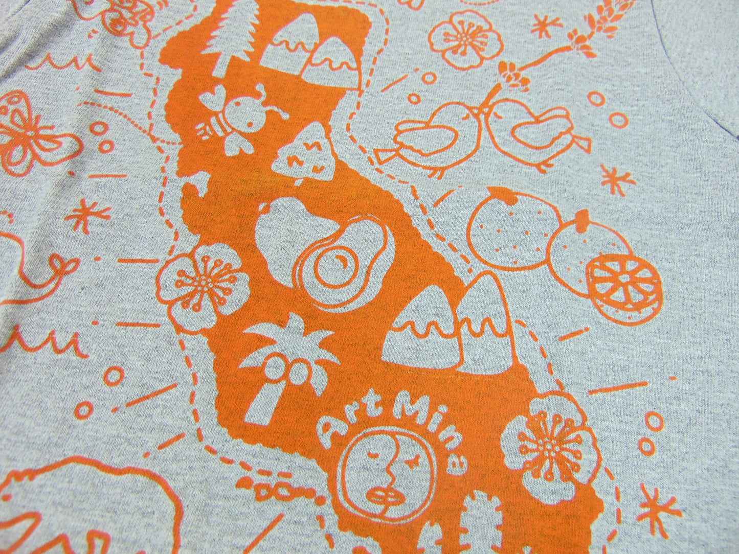 Toddler and Youth Short Sleeve Tee "California Map" Gray