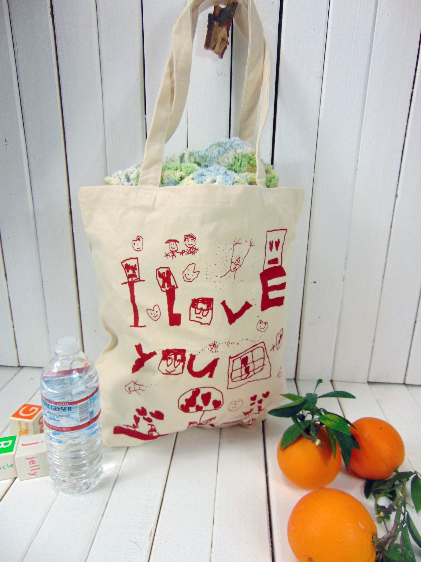 Kids Drawing Canvas Tote bag
