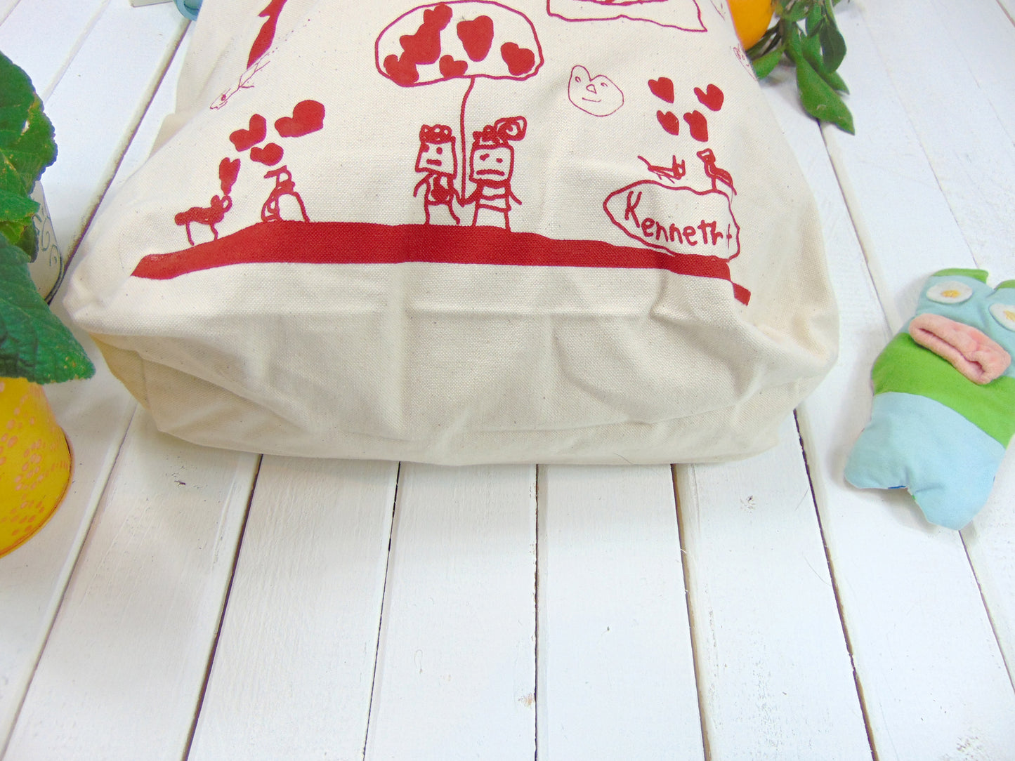 Kids Drawing Canvas Tote bag