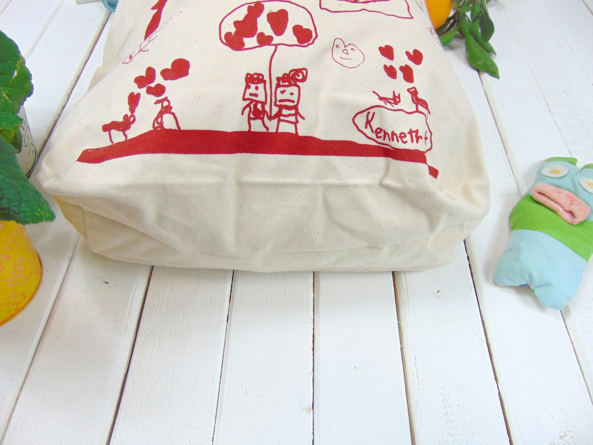 Kids Drawing Canvas Tote bag