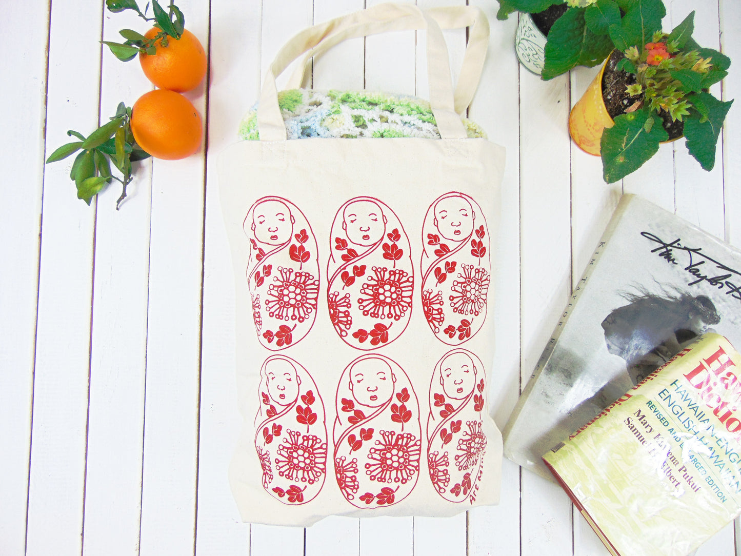 Canvas Tote Bag "Lehua&Ohia's Baby"