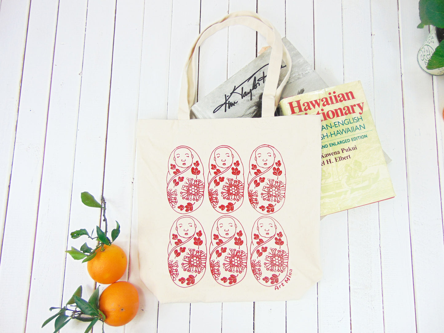 Canvas Tote Bag "Lehua&Ohia's Baby"