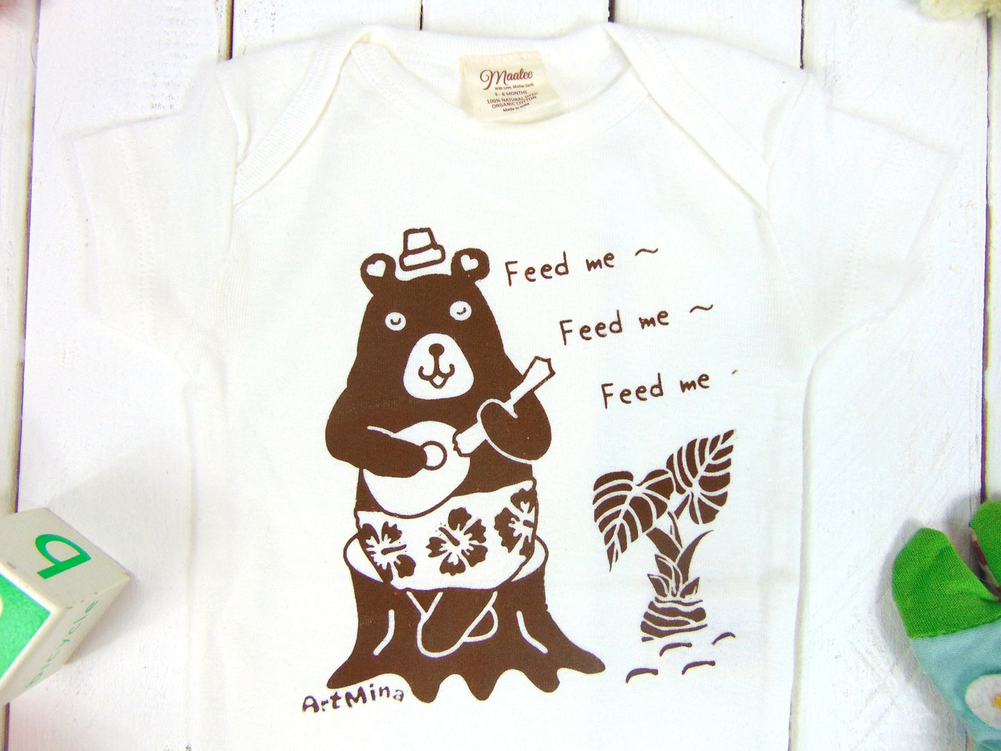 Organic Bear Baby Onesie