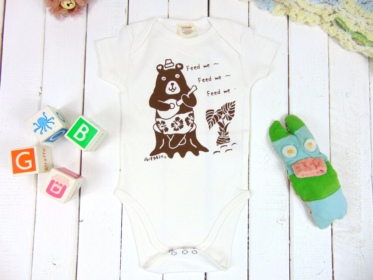 Organic Bear Baby Onesie