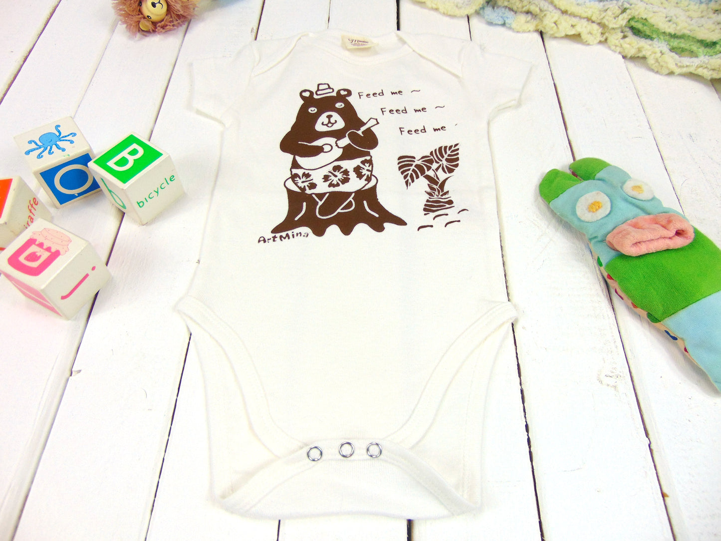 Organic Bear Baby Onesie