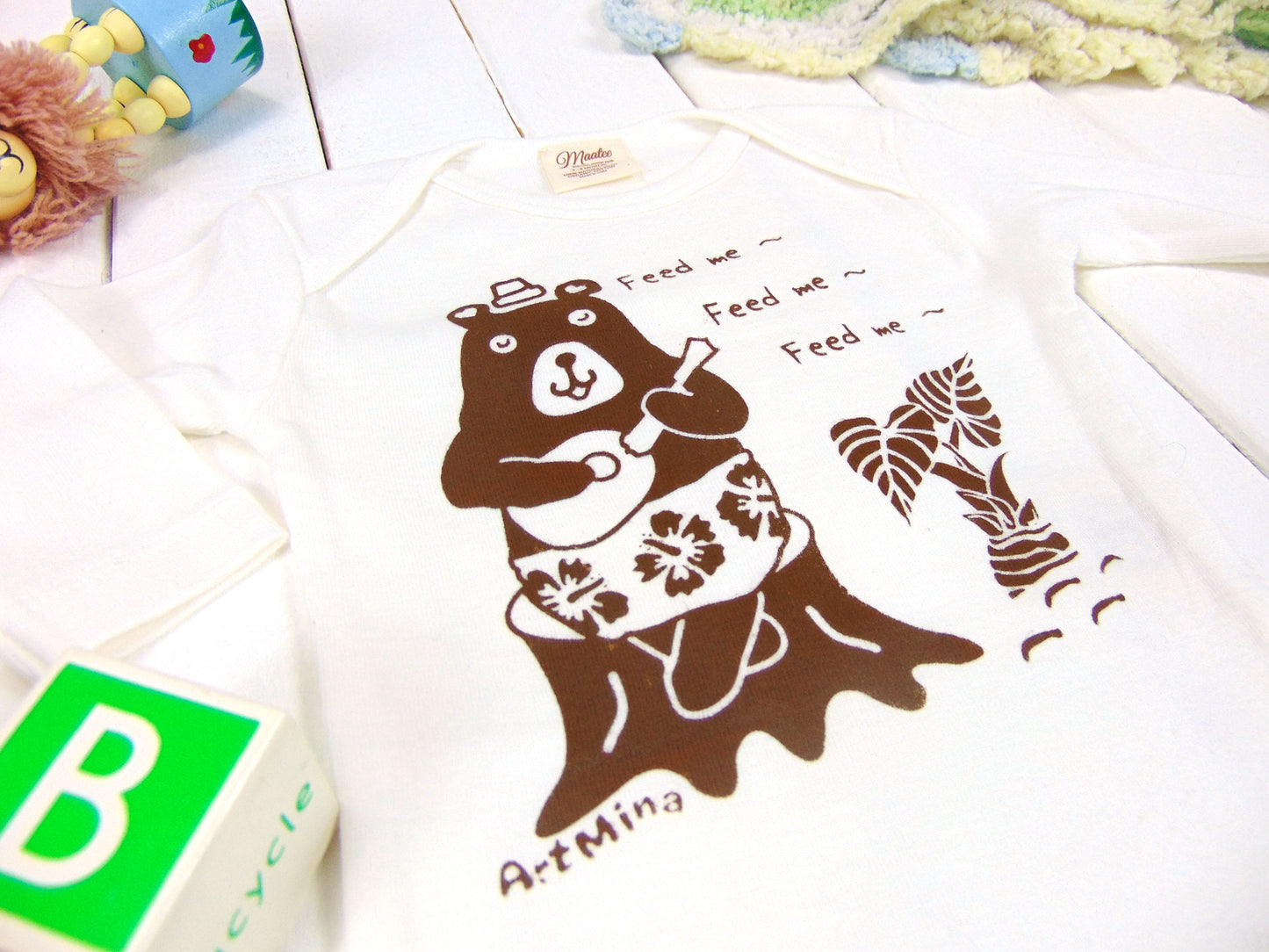 Organic Hawaiian Baby Onesie