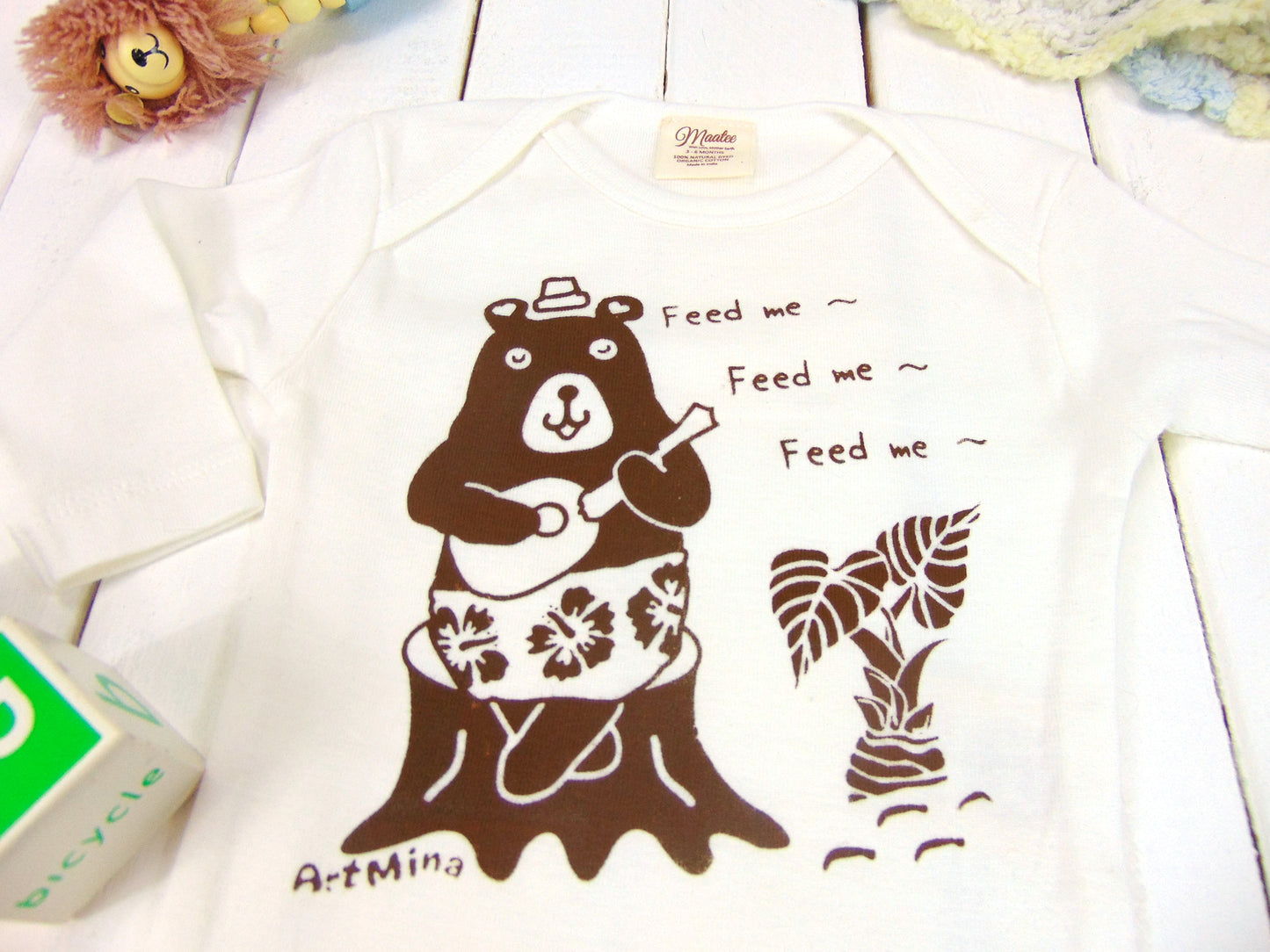 Organic Hawaiian Baby Onesie