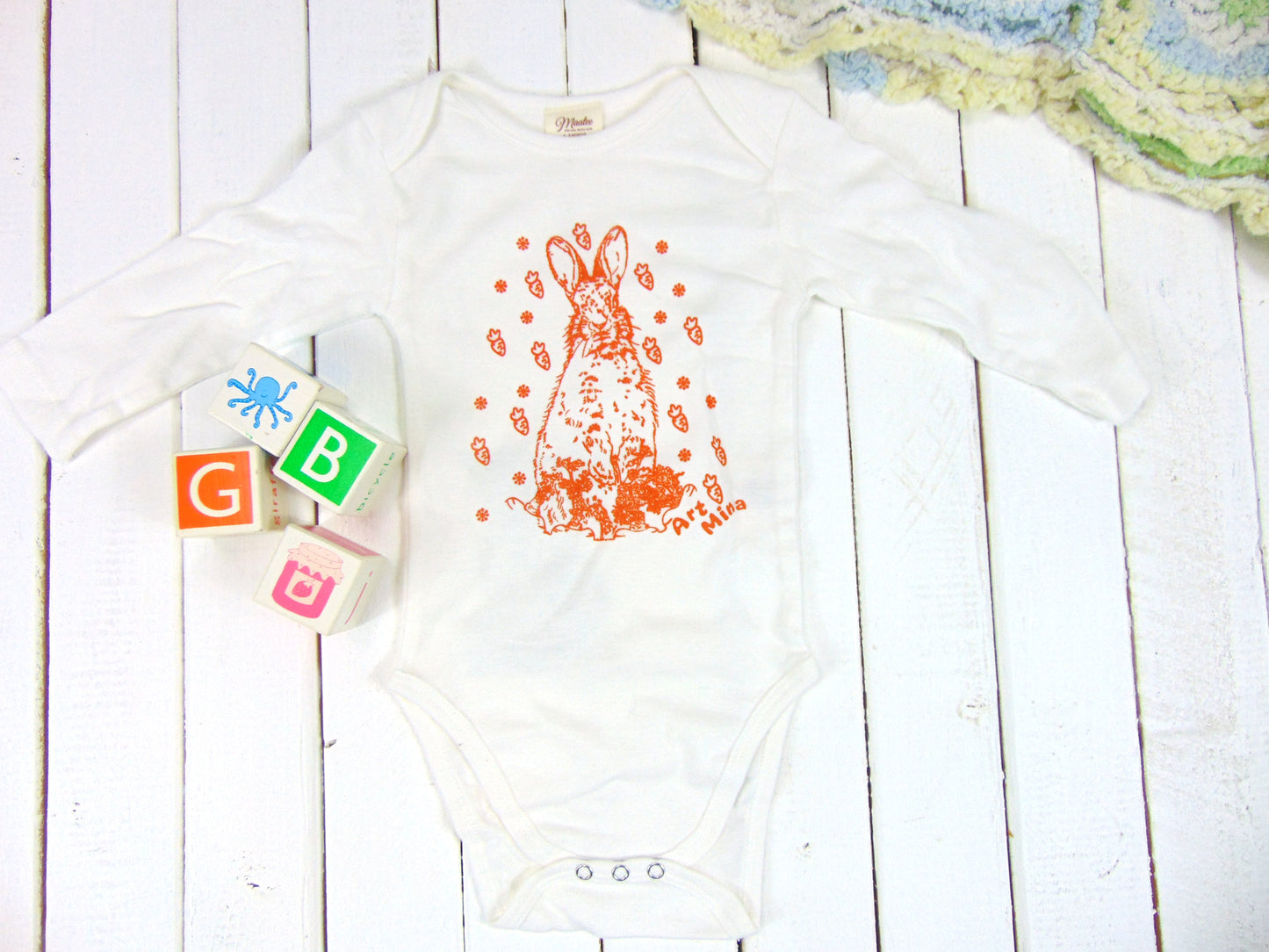 Organic Rabbit Baby Onesie