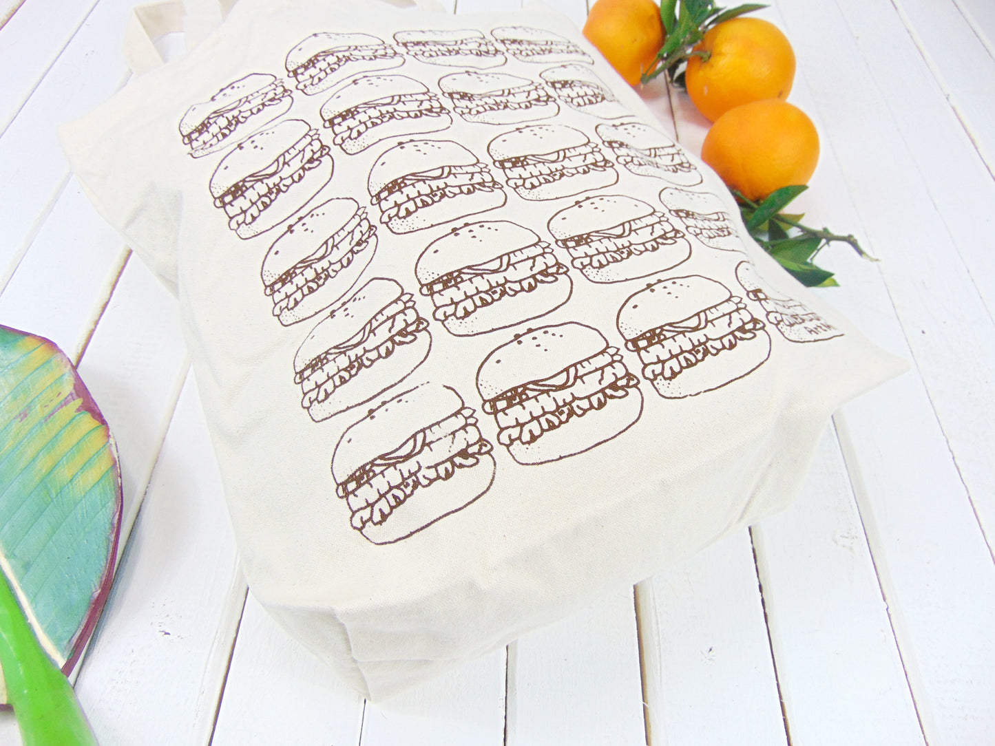Hamburger Canvas Tote Bag