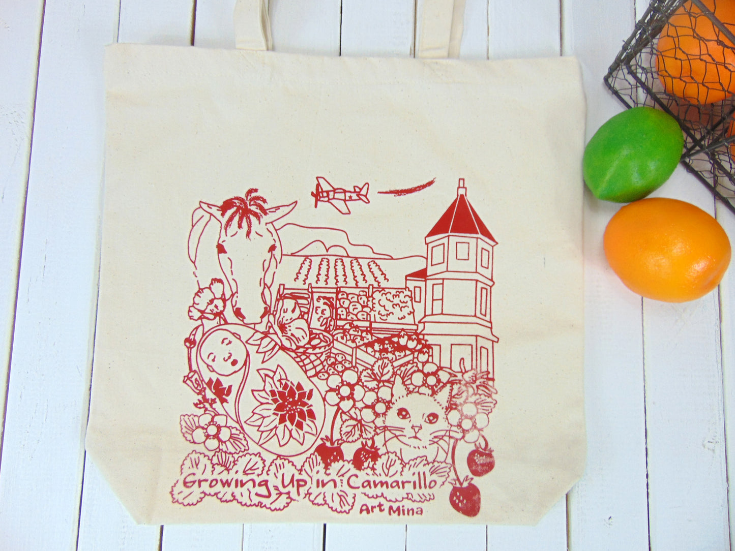 Canvas Tote Bag "Camarillo California"