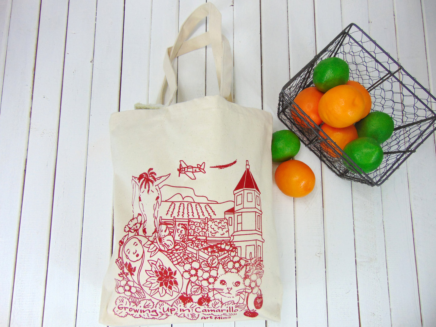 Canvas Tote Bag "Camarillo California"