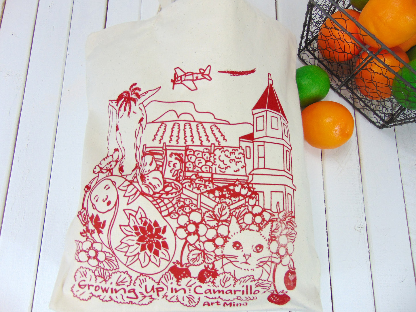 Canvas Tote Bag "Camarillo California"