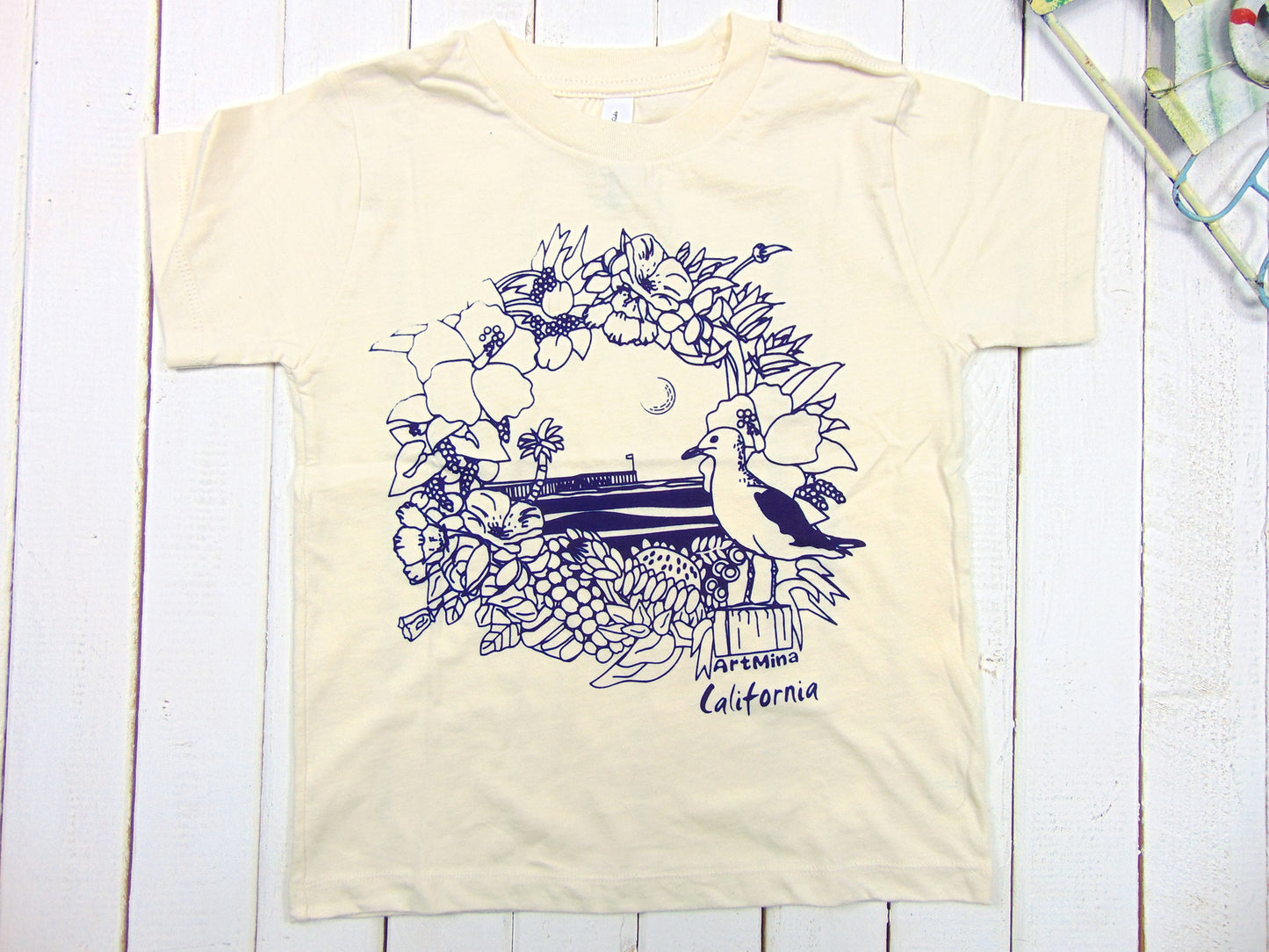 Art Mina California Pier Toddler & Youth Tee