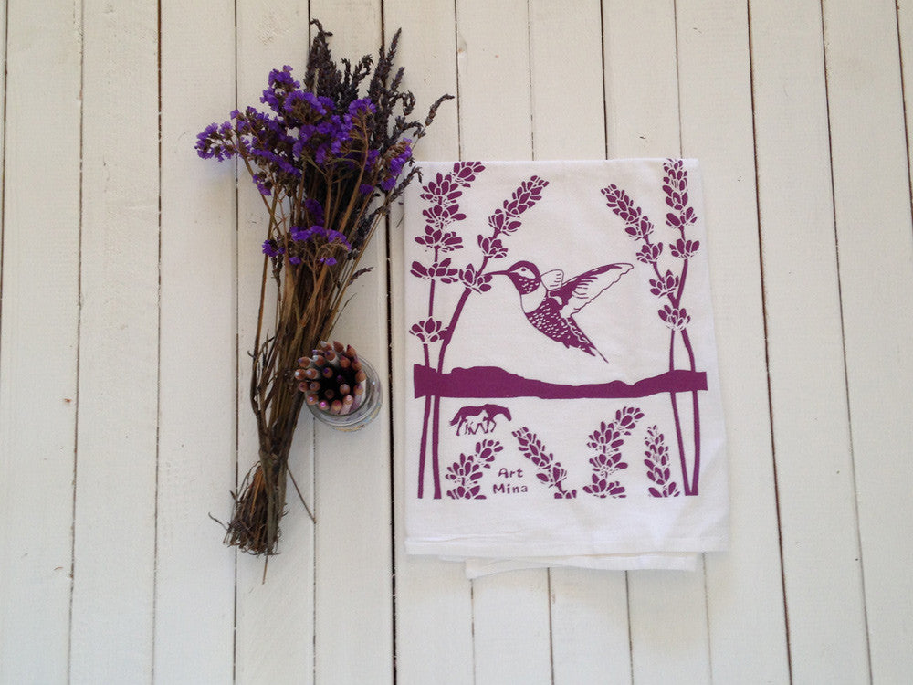Flour Sack Kitchen Tea Towel "Ojai Spirit"