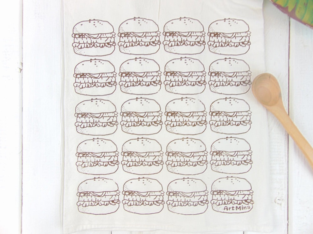 Burger Tea Towel