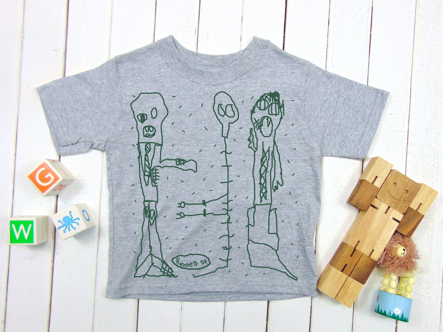 A photo of ZOMBIE, MUMMY, SKELETON! Halloween Monster Kids T-shirt