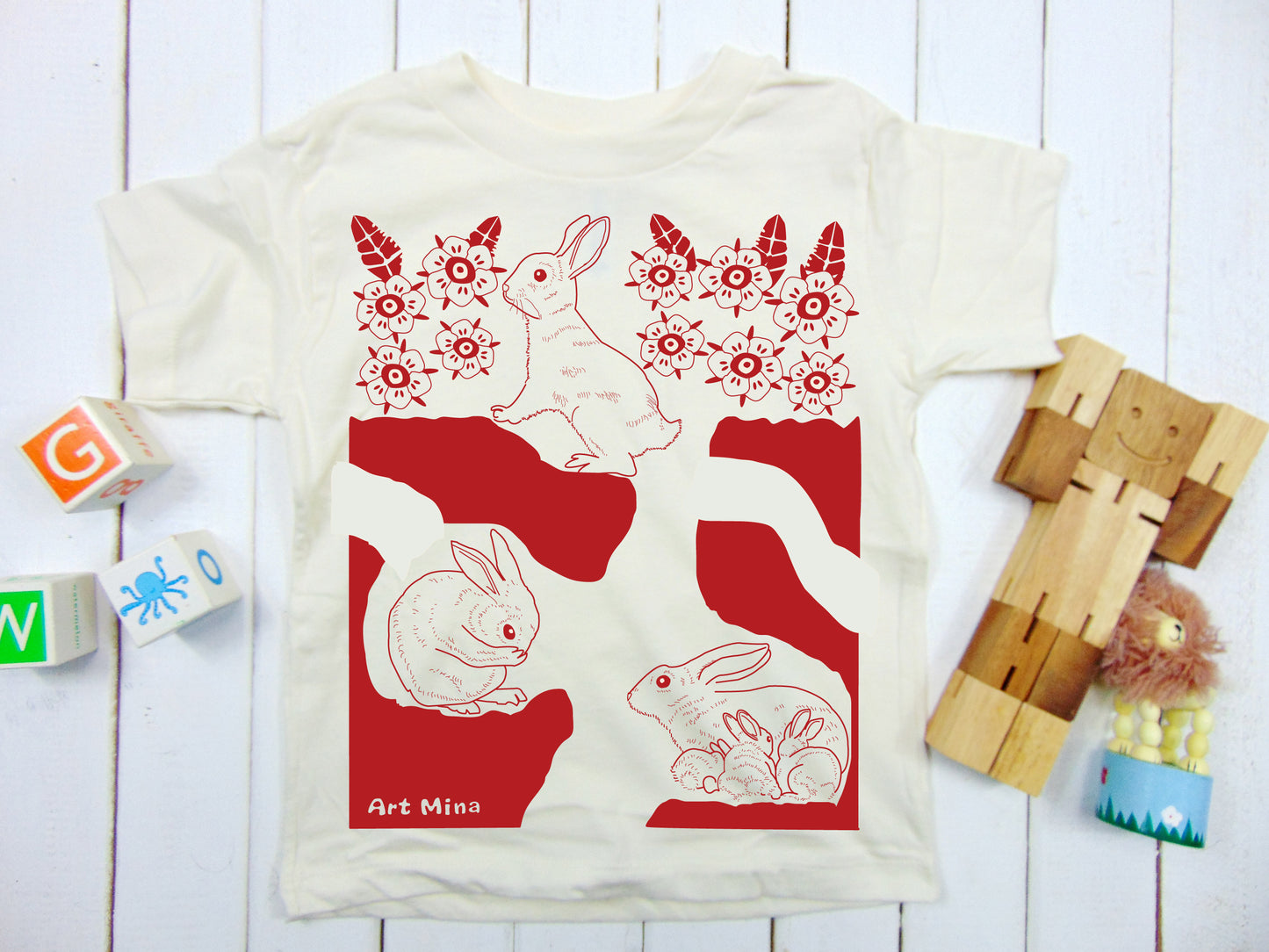 Art Mina "Rabbit Hole" Toddler & Youth Tee
