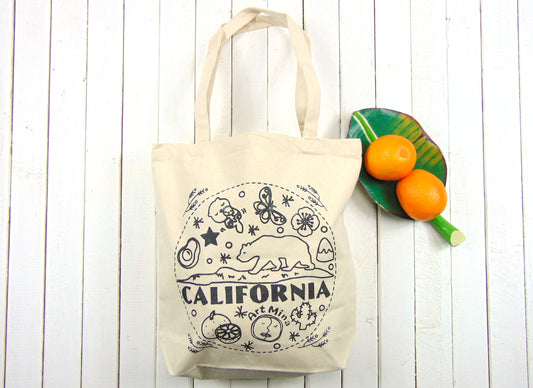 Canvas Tote Bag "California Bear!" [FREE SHIPPING]