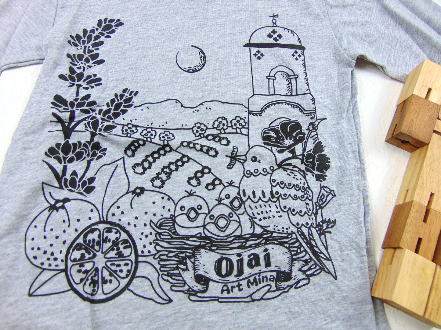 Art Mina "Ojai California" Toddler Long Sleeve Tee
