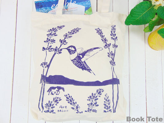 Hummingbird Canvas Tote Bag