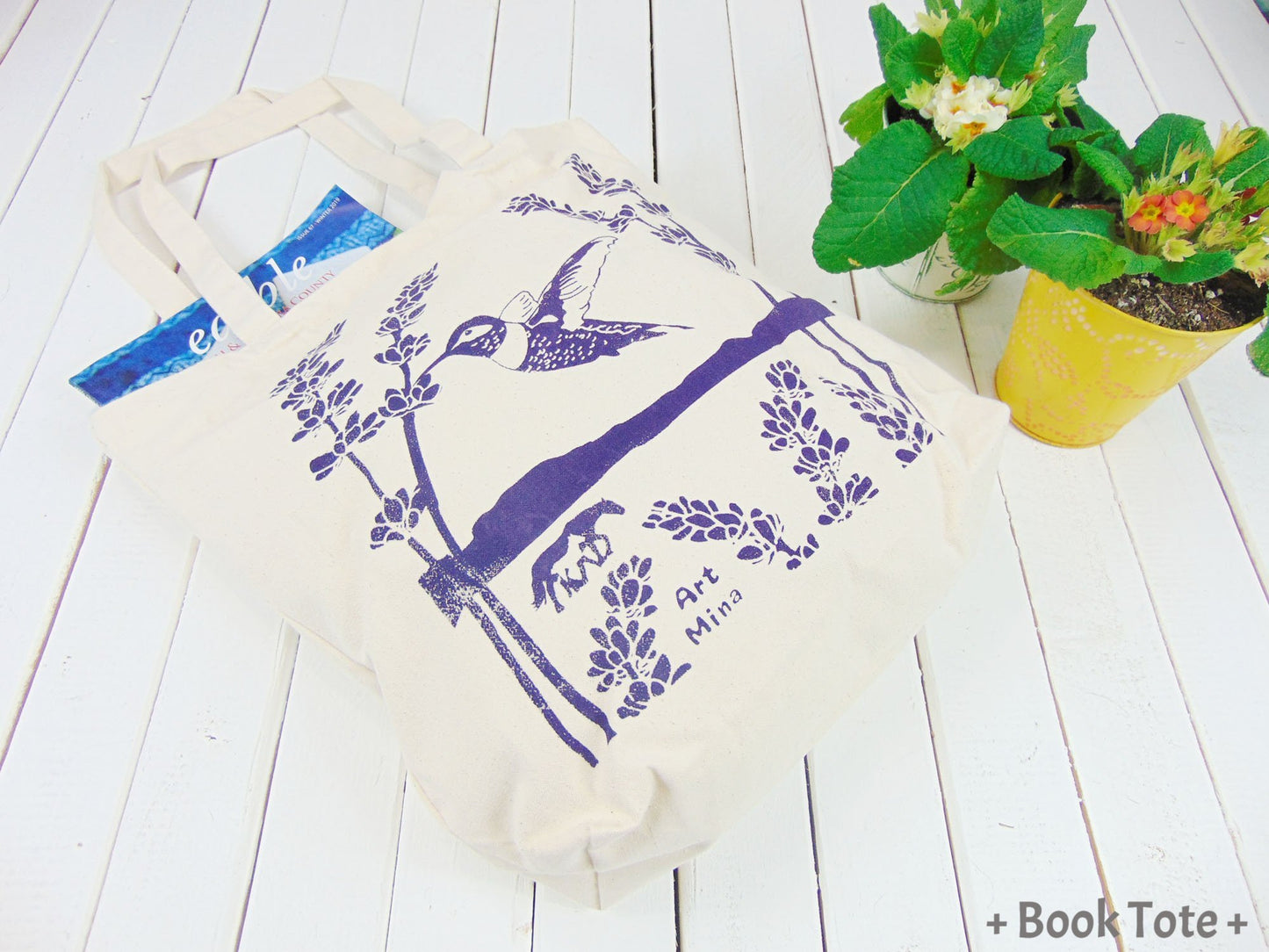 Hummingbird Canvas Tote Bag