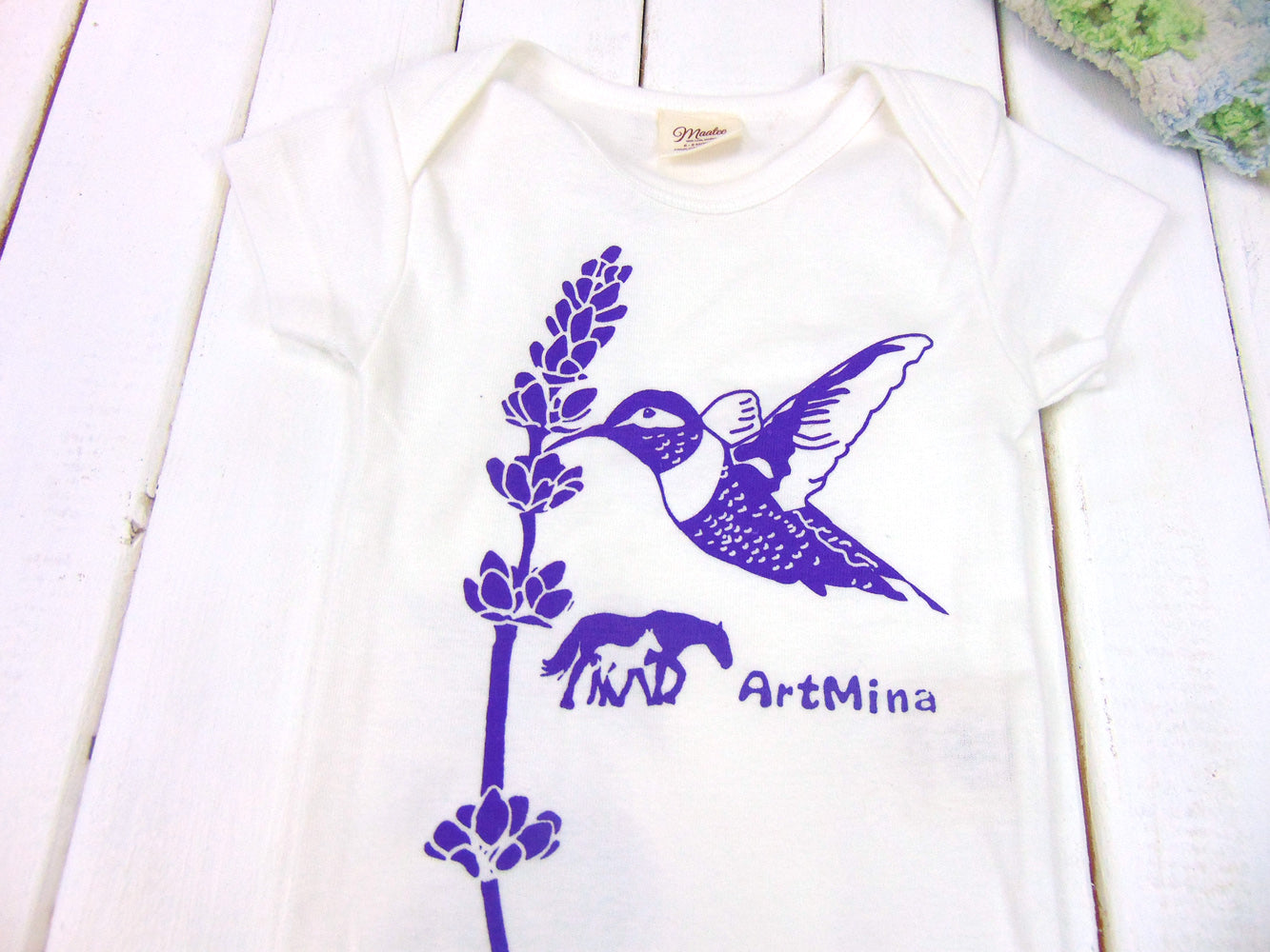 Hummingbird Organic Baby Onesie