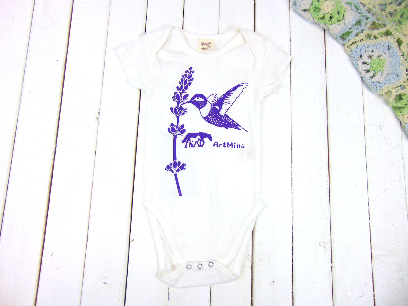 Hummingbird Organic Baby Onesie