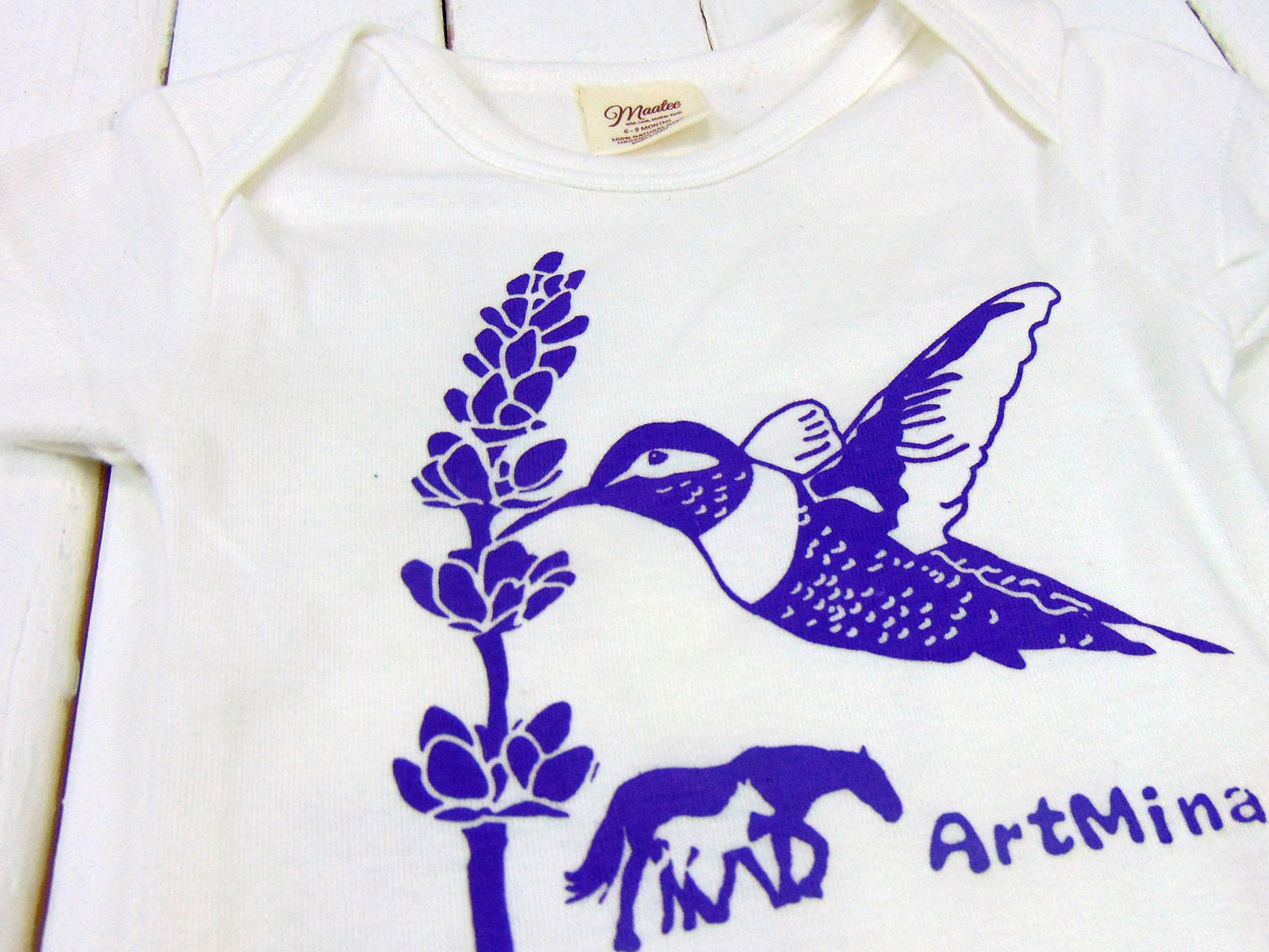 Hummingbird Organic Baby Onesie