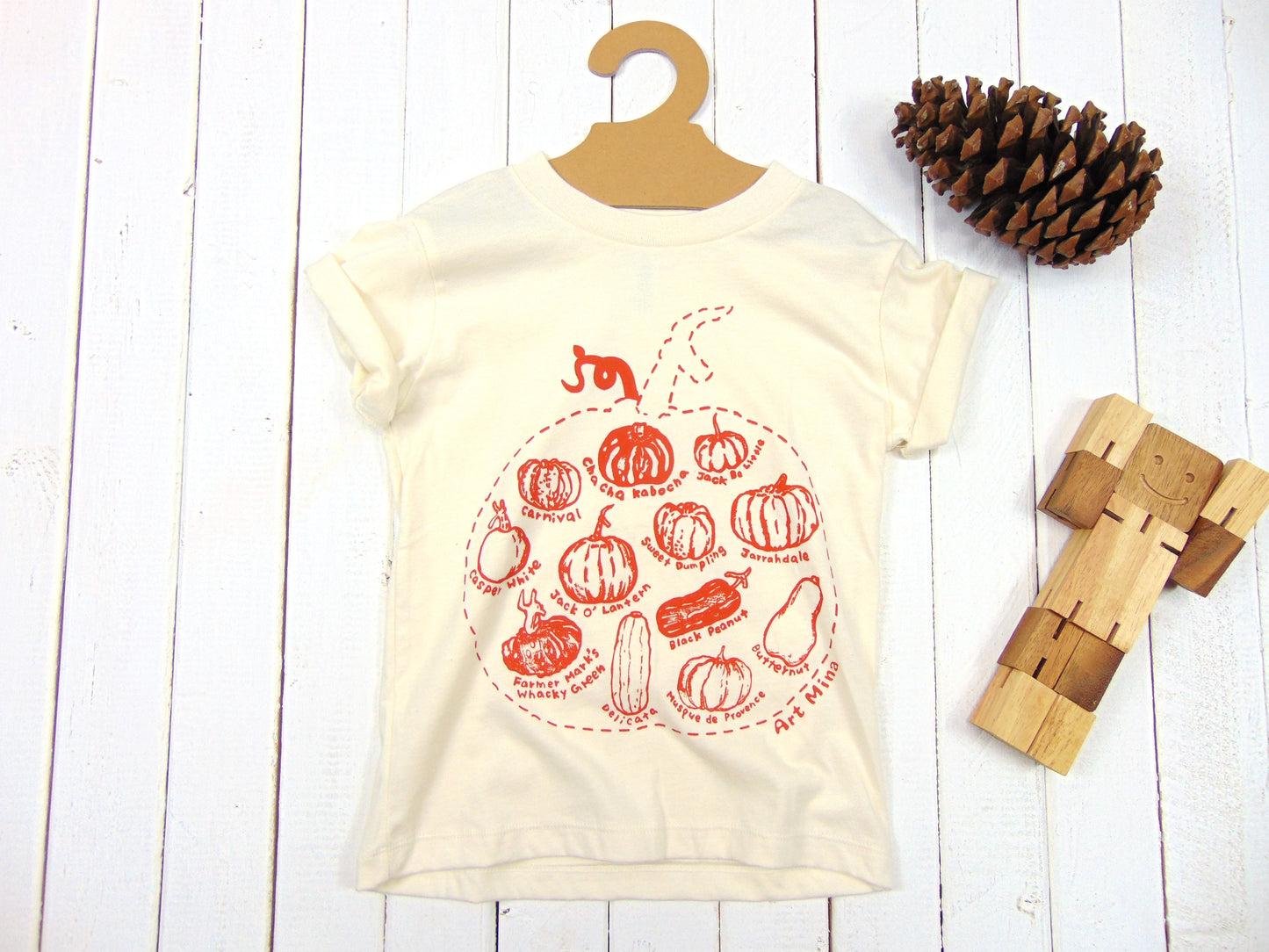 Art Mina Kids Pumpkin T-Shirt