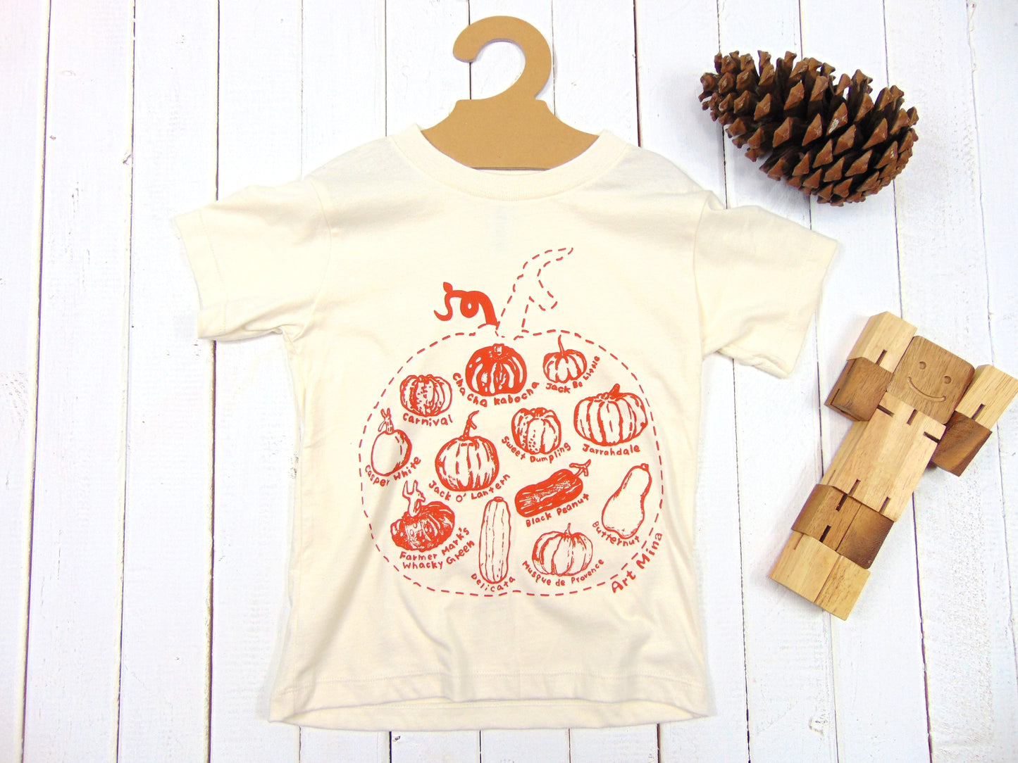 Art Mina Kids Pumpkin T-Shirt