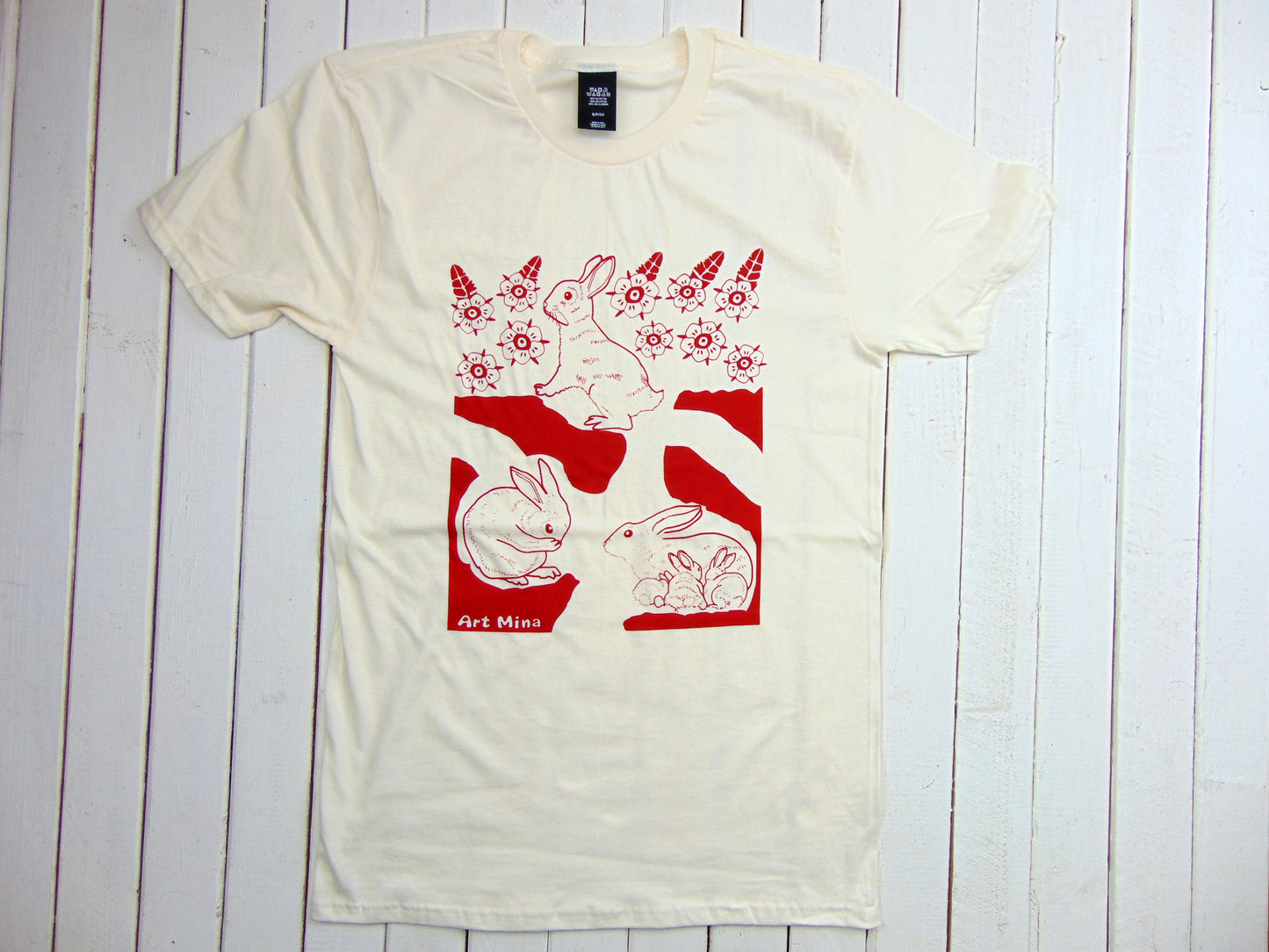 Rabbit Hole T-shir Parchment