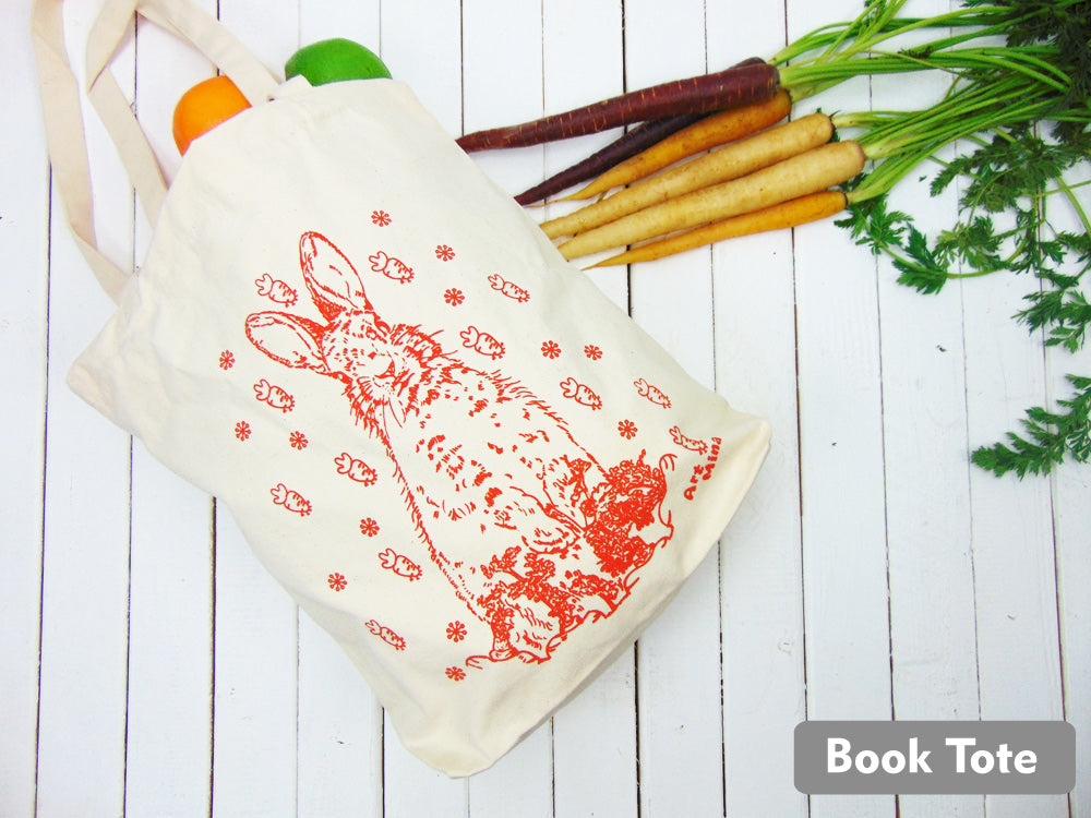 Reusable Bunny Tote Bag