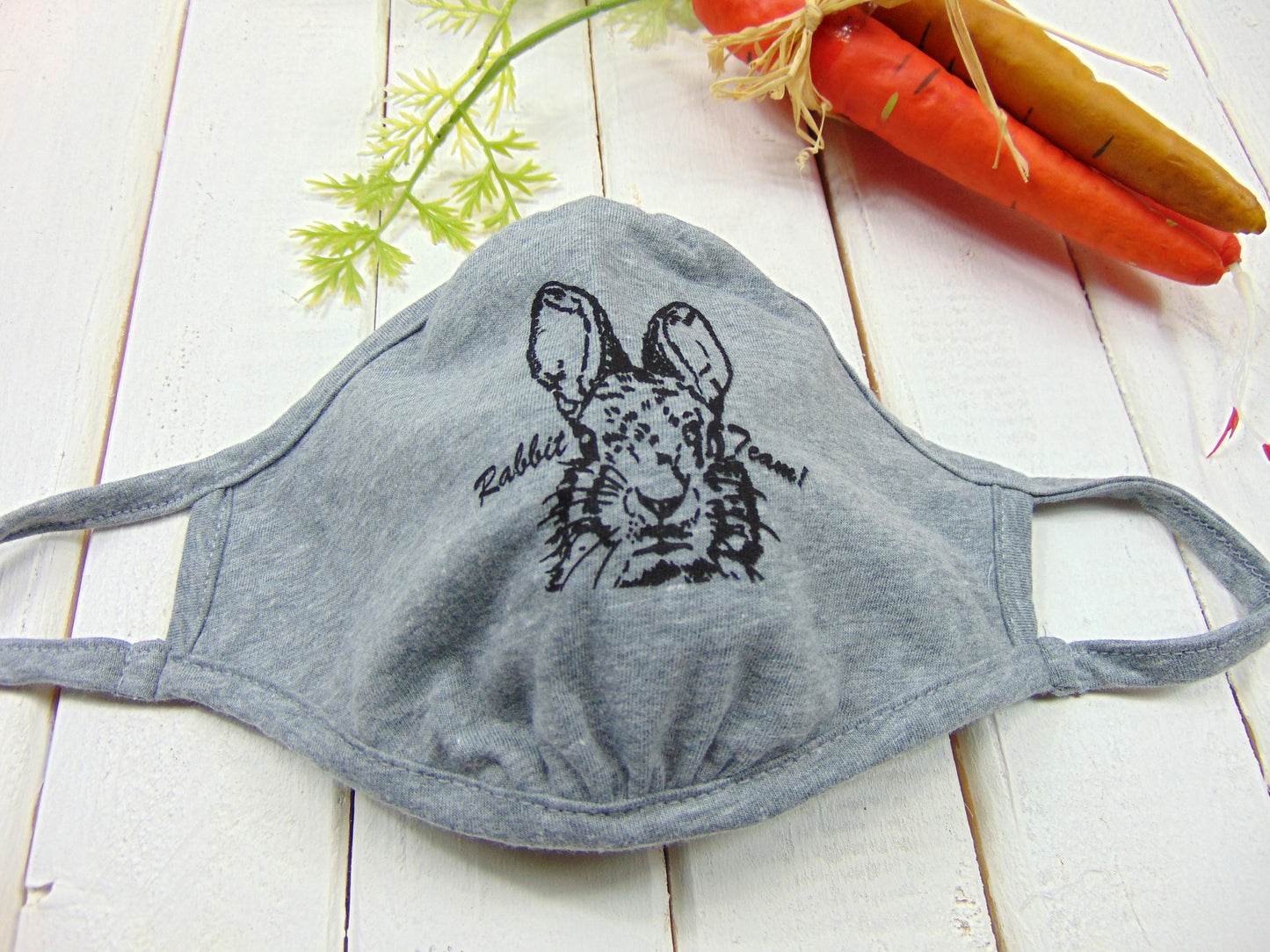 Art Mina Cloth Face Mask Rabbit
