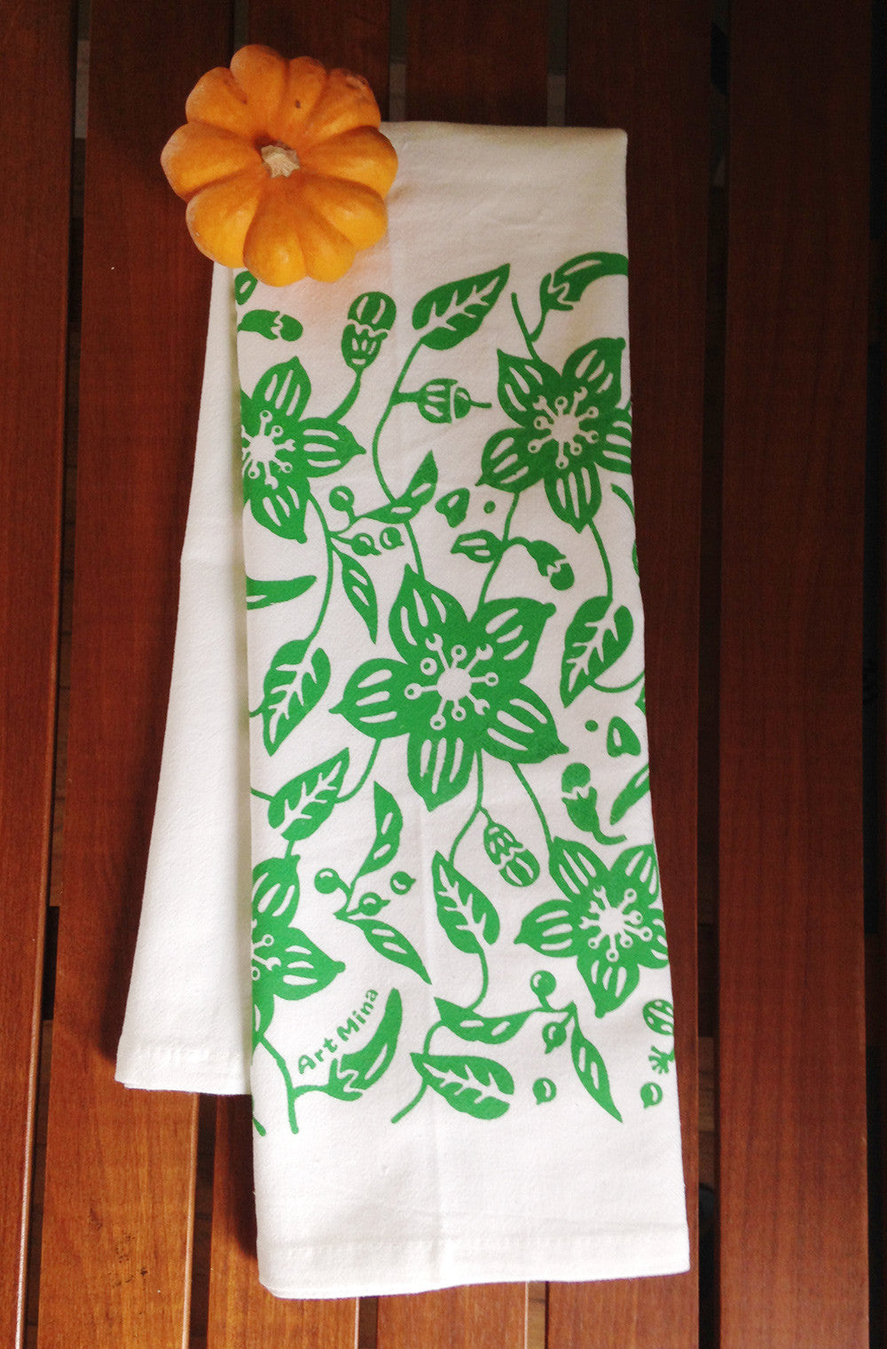 tea towel green