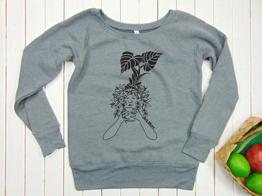 Women's Fleece Sweatshirt "Kona Coffee"