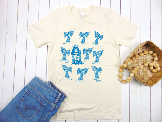 New Update - Soft Unisex Tee "Taro& Bear" T-shirt Color: Natural.