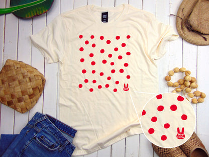 Soft Unisex Tee - Bunny Pop Polka