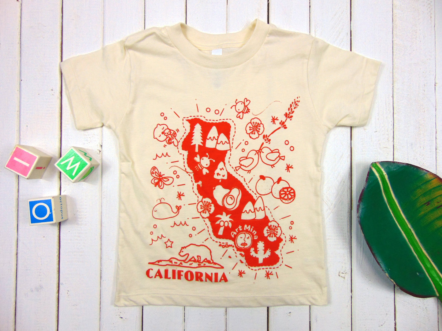 Toddler & Youth Tee "California Map"