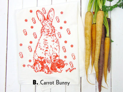 Rabbit Hole Vintage Style T-Shirt Gift Set - Unisex Tee + Tea Towel