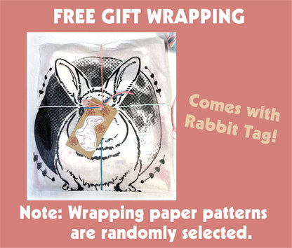 Rabbit Hole Vintage Style T-Shirt Gift Set - Unisex Tee + Tea Towel