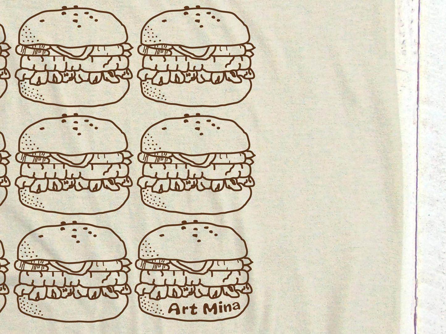 hamburger shirt